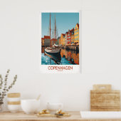 Kopenhagener Wandkunst Poster (Küche)