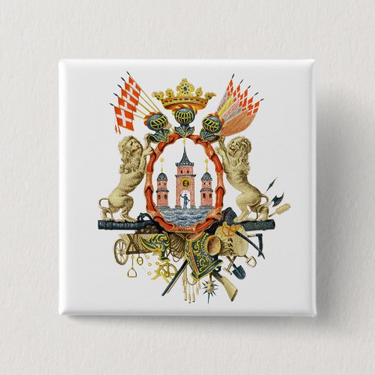 Kopenhagener Wappen Button (Vorderseite)