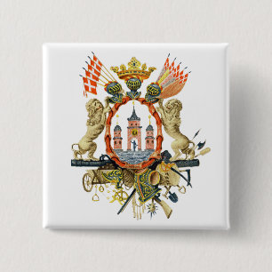 Kopenhagener Wappen Button
