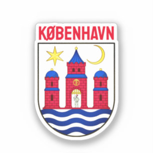 Kopenhagener Wappen - DÄNEMARK Aufkleber