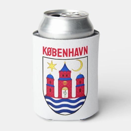 Kopenhagener Wappen - DÄNEMARK Dosenkühler (Kanne Vorderseite)