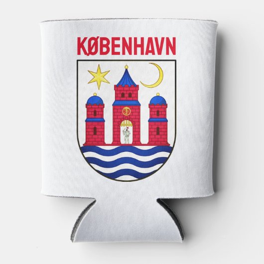 Kopenhagener Wappen - DÄNEMARK Dosenkühler (Vorderseite)