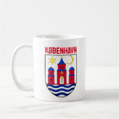 Kopenhagener Wappen - DÄNEMARK Kaffeetasse (Links)