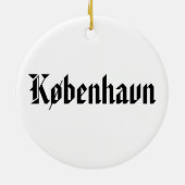 Kopenhagener Wappen Keramik Ornament (Hinten)