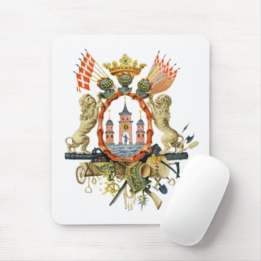 Kopenhagener Wappen Mousepad (Mit Mouse)