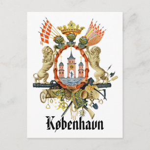 Kopenhagener Wappen Postkarte