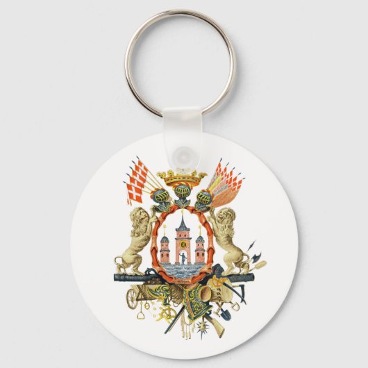 Kopenhagener Wappen Schlüsselanhänger (Vorderseite)