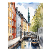 Kopenhagener Wasserfarbe Fotodruck (Vorne)