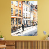 Kopenhagener Wasserfarbe Leinwanddruck (Insitu (Wohnzimmer))