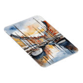 Kopenhagener Wasserfarbe Magnet (Rechte Seite)