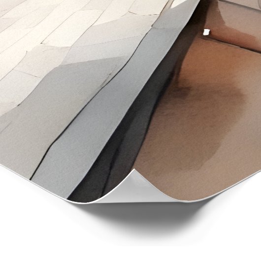 Kopenhagener Wasserfarbe Poster (Ecke)