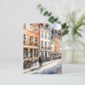 Kopenhagener Wasserfarbe Postkarte (Stehend Vorderseite)