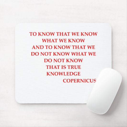 KOPERNIKUS-Zitat Mousepad (Mit Mouse)