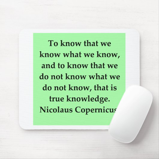 Kopernikus-Zitat Mousepad (Mit Mouse)
