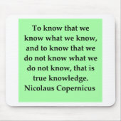 Kopernikus-Zitat Mousepad (Vorne)