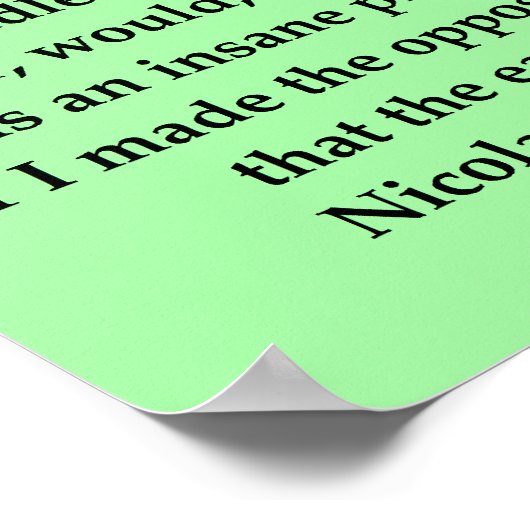 Kopernikus-Zitat Poster (Ecke)