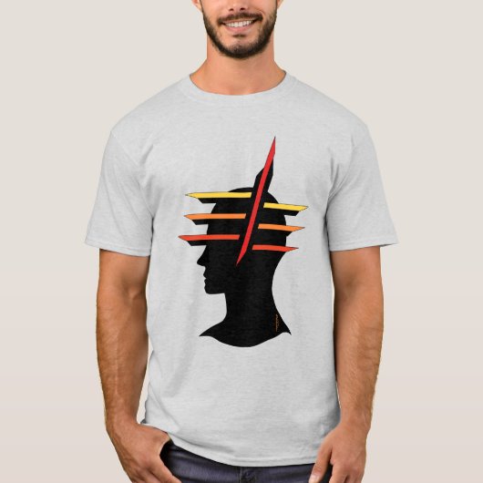 Kopf Abstrakt T-Shirt (Vorderseite)