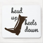 Kopf-an-Heels nach unten Mousepad (Vorne)