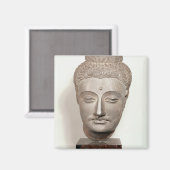 Kopf aus einer Buddha-Statue Magnet (Vorderseite/Rückseite)