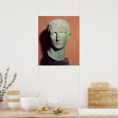 Kopf aus einer vollen Statue des Kaisers Poster (Küche)