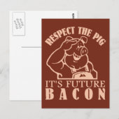 KOPF-BIS BACON-Farbpostkarte Postkarte (Vorne/Hinten)