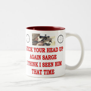 KOPF DEINEN KOPF WIEDER AUF SARGE ZWEIFARBIGE TASSE