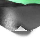 Kopf der grünen Blume mit dunklem Hintergrund (2) Fotodruck (Ecke)