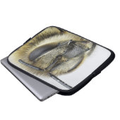 Kopf der Honigbiene Laptopschutzhülle (Vorne Knopf)