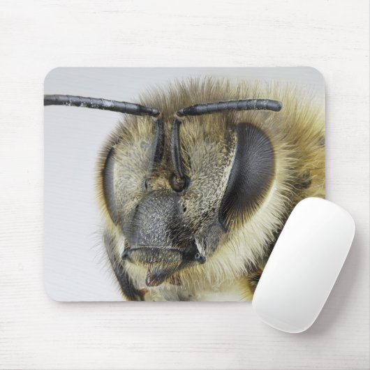 Kopf der Honigbiene Mousepad (Mit Mouse)