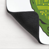 Kopf der Leiterplatte gelb und grün Mousepad (Ecke)