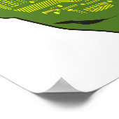 Kopf der Leiterplatte gelb und grün Poster (Ecke)