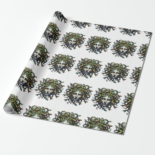 Kopf der Madusa Geschenkpapier (Ungerollt)
