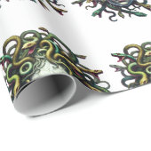 Kopf der Madusa Geschenkpapier (Rolleneckpunkt)