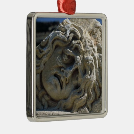Kopf der Medusa Silbernes Ornament (Rechts)