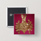 Kopf der Medusa, von Peru Button (Vorne & Hinten)