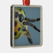 Kopf der Rotwild fliegen Silbernes Ornament (Rechts)