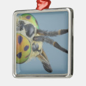 Kopf der Rotwild fliegen Silbernes Ornament (Links)