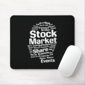 Kopf der Wertpapierbörse Mousepad (Mit Mouse)