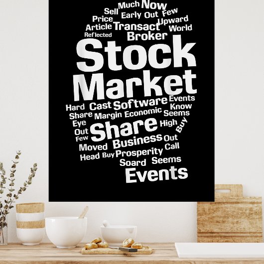 Kopf der Wertpapierbörse Poster (Küche)