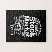 Kopf der Wertpapierbörse Puzzle (Horizontal)