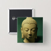 Kopf des Buddhas, Sarnath (Sandstein) Button (Vorne & Hinten)