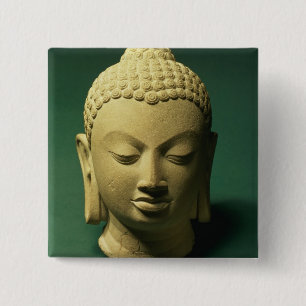 Kopf des Buddhas, Sarnath (Sandstein) Button