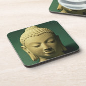 Kopf des Buddhas, Sarnath (Sandstein) Getränkeuntersetzer (Linke Seite)