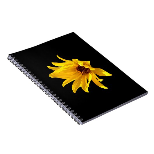 Kopf des gelben daisy Helenium Spiral Notebook Notizblock (Rechte Seite)