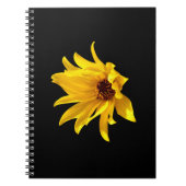 Kopf des gelben daisy Helenium Spiral Notebook Notizblock (Vorderseite)