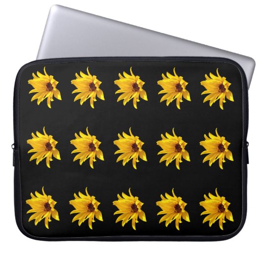 Kopf des Gelben Halbschwanzes Helenium Laptop Schl Laptopschutzhülle (Vorderseite)