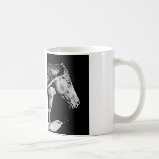Kopf des Pferdebeins Kaffeetasse (Rechts)