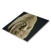 Kopf des roten Sandsteins von Yakshi, Bharhut, 2. Fliese (Seite)