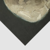 Kopf des Skeletts mit Zigarette durch Van Gogh Seidenpapier (Detail)