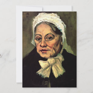 Kopf einer alten Frau mit weißer Kappe von Vincent